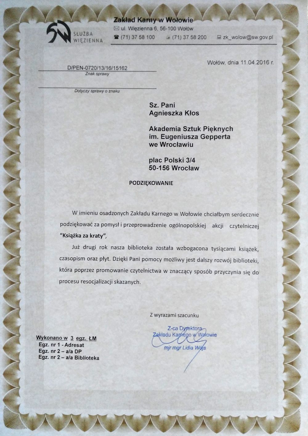 Książka za kraty