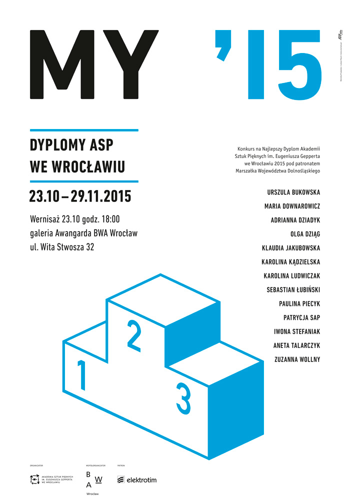 MY'15 Najlepsze Dyplomy ASP we Wrocławiu