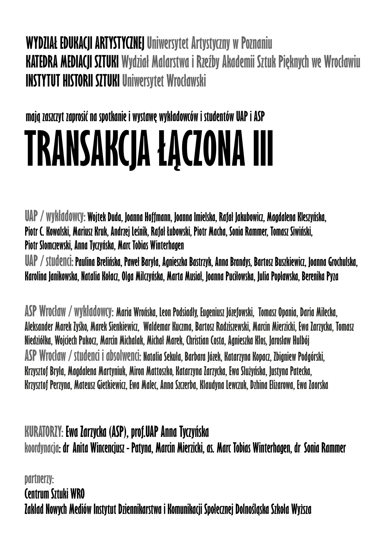 TRANSAKCJA ŁĄCZONA III