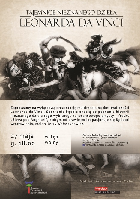 Tajemnice nieznanego dzieła Leonarda da Vinci – prezentacja multimedialna w CeTA