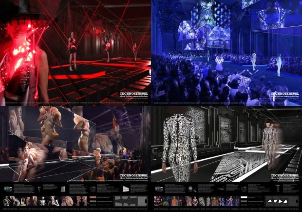 Wioleta Mikołajek, Dyplom, Przestrzeń pokazu mody Moda i Technologia Wioleta Mikołajek, Dyplom, Przestrzeń pokazu mody Moda i Technologia