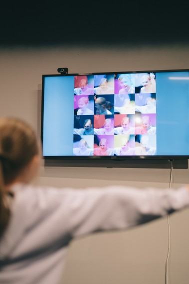 Sebastian Sobótka, praca „Portret rozproszony” w ramach V4 Abstracion interactive, KAF, Wrocław, zdj. Alicja Kielan