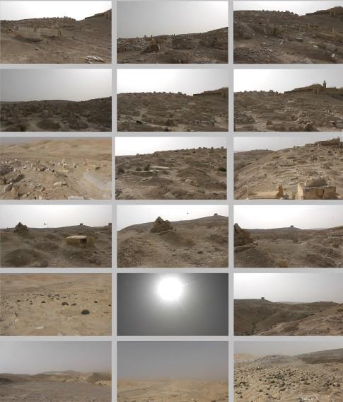 Maria Wrońska, Izrael, 2014, Pustynia Cmentarz, kadry z wideo Maria Wrońska, Izrael, 2014, Pustynia Cmentarz, kadry z wideo