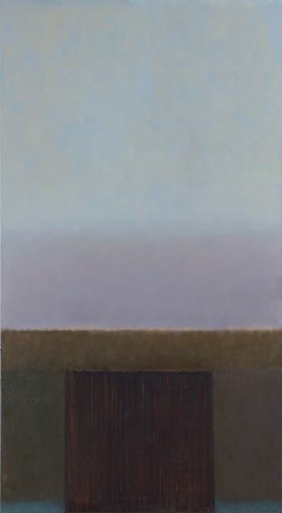 Stanisław R. Kortyka, Brama spełnień, olej, płótno, 145x80 cm, 2021, zdj. Czesław Chwiszczuk