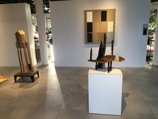 Fragment wystawy Marka Ruszkiewicza, pt. Części wspólne Fragment wystawy Marka Ruszkiewicza, pt. Części wspólne