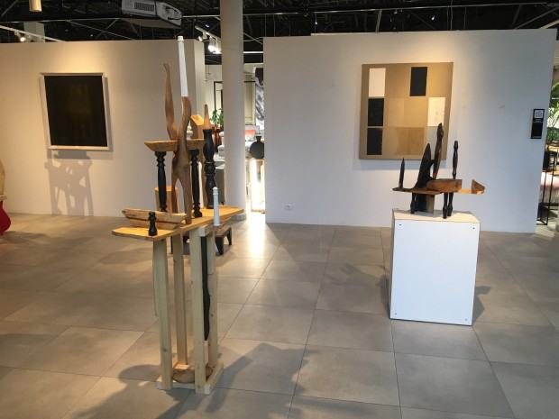 Fragment wystawy Marka Ruszkiewicza, pt. Części wspólne Fragment wystawy Marka Ruszkiewicza, pt. Części wspólne