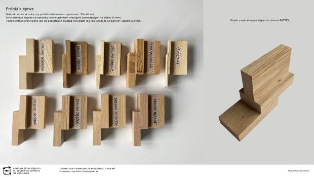 Adrianna Liskowicz, Próbki klejowe Adrianna Liskowicz, Próbki klejowe