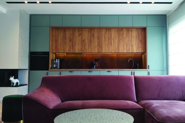 Agata Wojtyła-Młynarczyk, dom jednorodzinny we Wrocławiu – salon