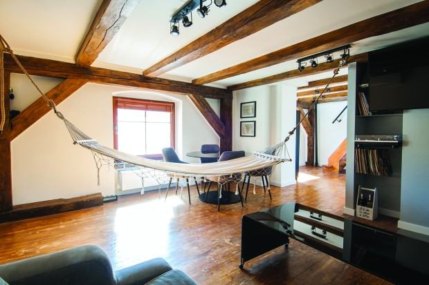 Agata Wojtyła-Młynarczyk, loft Kotlarska we Wrocławiu – salon