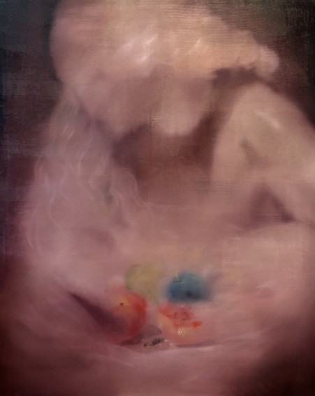 Agnieszka Apoznańska, Nieuchwytne pragnienia, 2026 (olej na płótnie. Wymiary: 160 × 130 cm)