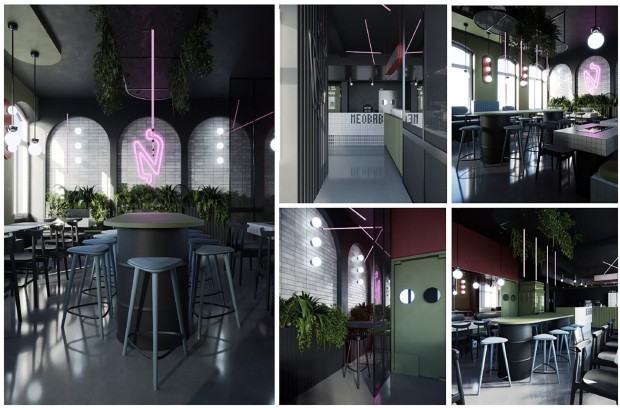 Aleksandra Przybyła, Projekt Lokalu Gastronomicznego Neobab Aleksandra Przybyła, Projekt Lokalu Gastronomicznego Neobab