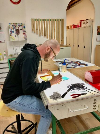 Chartres, przygotowania do pokazu