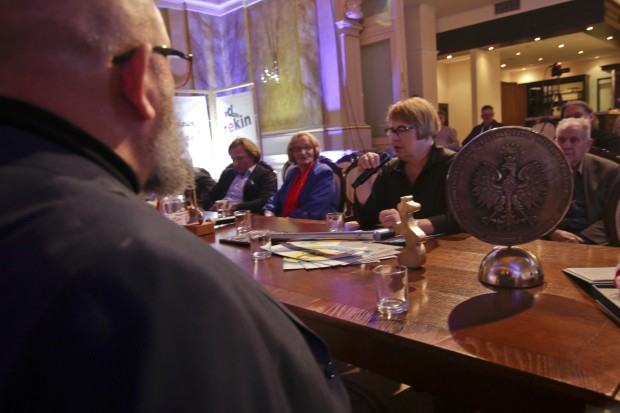 Dyskusji o prawie własności intelektualnej. podczas XVI Interdyscyplinarnego Festiwalu Sztuk w Żyrardowie