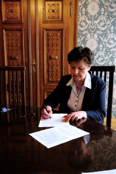 Podpisanie porozumienia pomiędzy ASP, AMKL i AST związanego z projektem ICRA, czyli Innowacyjne Centrum Rozwoju Artysty.