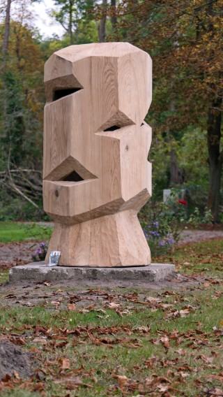 Aleksander Marek Zyśko, Głowa z Kalbe, rzeźba plenerowa, 2021 Aleksander Marek Zyśko, Głowa z Kalbe, rzeźba plenerowa, 2021