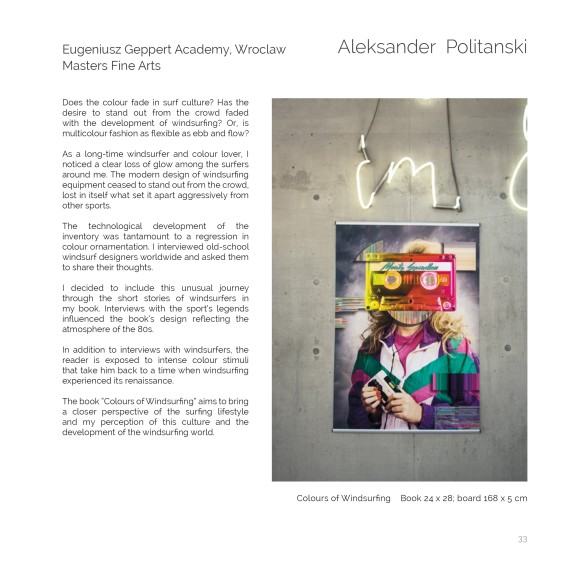 Aleksander Politański z Pracowni Plakatu na Graudate Art Show w Londynie.