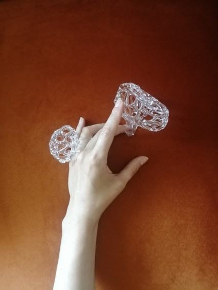 Katarzyna Gemborys, Mycellium, set 2 rings, 2023 Katarzyna Gemborys, Mycellium, set 2 rings, 2023
