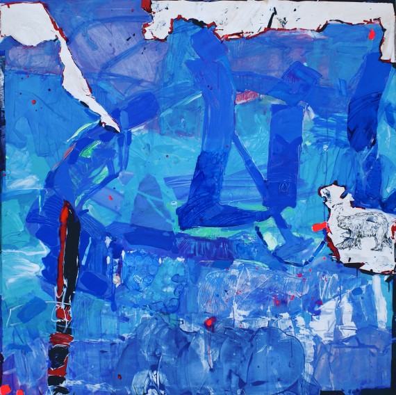 Marcelina Groń, 150x150 cm, akryl na płótnie, 2023 Marcelina Groń, 150x150 cm, akryl na płótnie, 2023