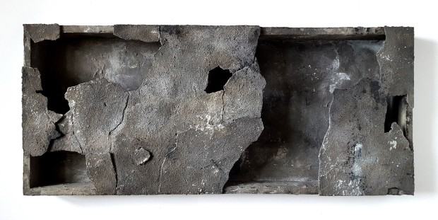 Marek Kulig, Sarcophagum – Completorium, 48x108 cm, assemblage, 2018 Marek Kulig, Sarcophagum – Completorium, 48x108 cm, assemblage, 2018