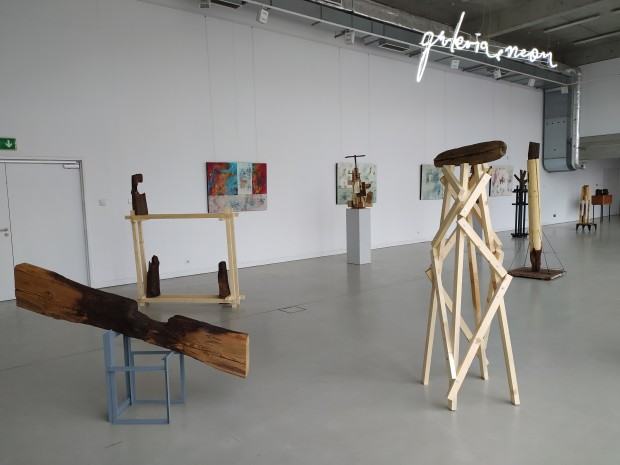 Marek Ruszkiewicz, fragment wystawy Istota destrukcji, Galeria Neon ASP Wrocław, 2021, zdj. autor Marek Ruszkiewicz, fragment wystawy Istota destrukcji, Galeria Neon ASP Wrocław, 2021, zdj. autor