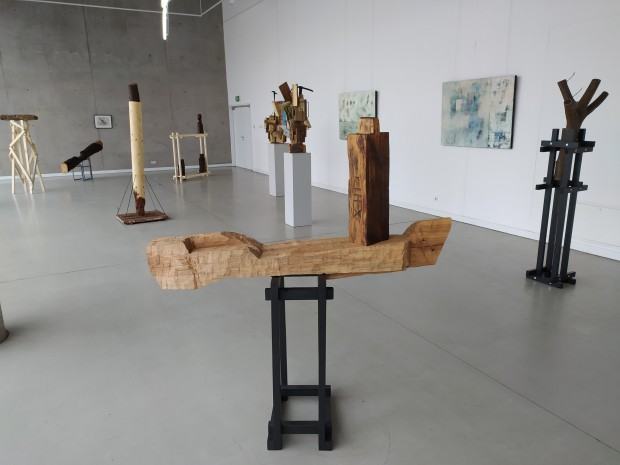 Marek Ruszkiewicz, fragment wystawy Istota destrukcji, Galeria Neon ASP Wrocław, 2021, zdj. autor Marek Ruszkiewicz, fragment wystawy Istota destrukcji, Galeria Neon ASP Wrocław, 2021, zdj. autor