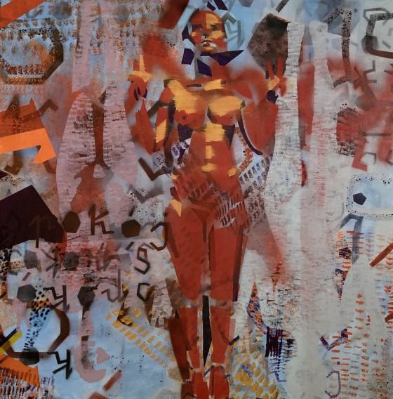 Maria Kąkol, getting older, 2022, technika akrylowa na płótnie, 100x100 cm, zdj. autorka Maria Kąkol, getting older, 2022, technika akrylowa na płótnie, 100x100 cm, zdj. autorka