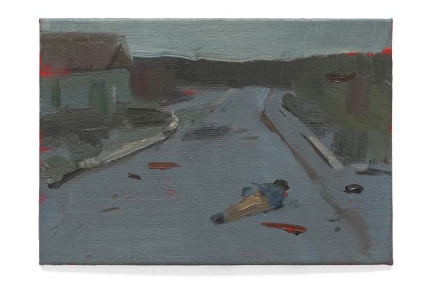 Olena Matoshniuk, Bucza, olej na płótnie, karton, 2022