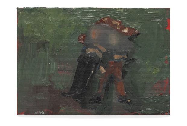 Olena Matoshniuk, Priwilla, olej na płótnie, karton, 2022