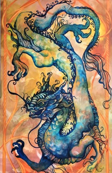 Karolina Matuszewska, Oriental  I, 100x150 cm, olej na płótnie