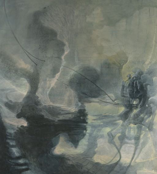 Bartosz Zamarek, Pejzaż II, 103x93 cm, 2022