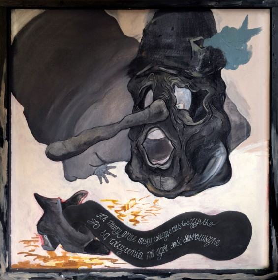 Piotr Tadeusz Mosur, Dom, 2025 (Mieszana Wymiary: 100 × 100 cm)
