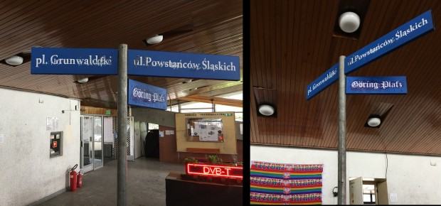 Patrycja Sap-Przedwojewska, Poniemiecku, instalacja wieloelementowa, blacha stalowa, farba zdrapka, akryl; współautorstwo z Anastazją Jarodzką