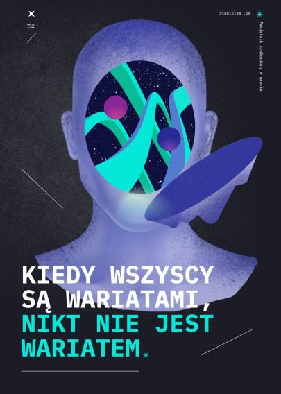 Sandra Ignatowicz, projekt dyplomowy pt. “Między-Gwiezdnik – Zobrazowanie twórczości Stanisława Lema poprzez zbiór ilustrowanych form graficznych