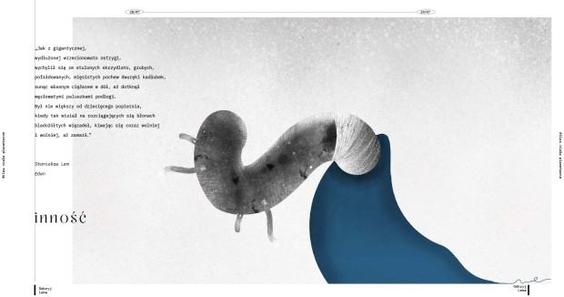 Sandra Ignatowicz, projekt dyplomowy pt. “Między-Gwiezdnik – Zobrazowanie twórczości Stanisława Lema poprzez zbiór ilustrowanych form graficznych