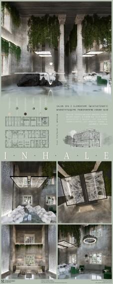 Projekt sali kontemplacyjnej, autor S. Kośmider Projekt sali kontemplacyjnej, autor S. Kośmider