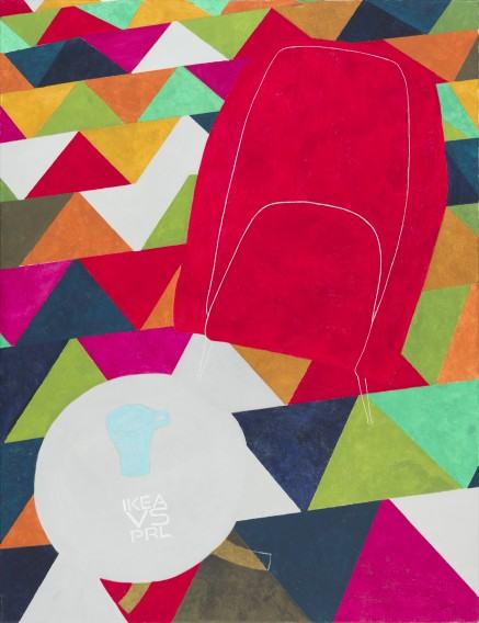 Marta Szymczakowska, Czerwony fotel, 100x130 cm, akryl na płótnie, 2019 Marta Szymczakowska, Czerwony fotel, 100x130 cm, akryl na płótnie, 2019