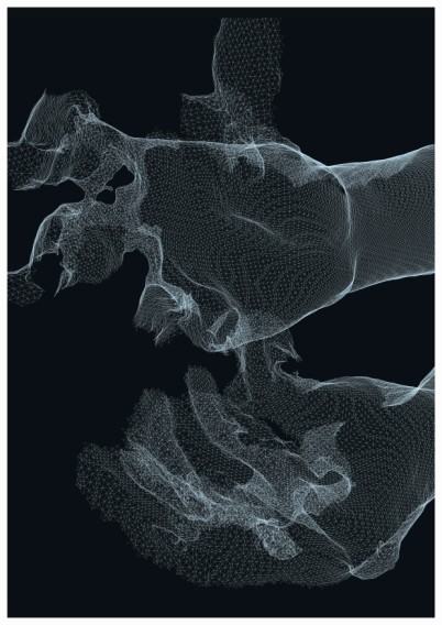 Agnieszka Talik, 3Dermatoglyphics Triptych 2, grafika cyfrowa