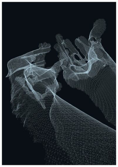 Agnieszka Talik, 3Dermatoglyphics Triptych 3, grafika cyfrowa