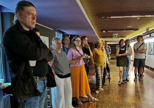 Otwarcie wystawy fotografii Krzysztofa Zoldiego, pt. Prace remontowe, zdj. Halina Marduła Otwarcie wystawy fotografii Krzysztofa Zoldiego, pt. Prace remontowe, zdj. Halina Marduła