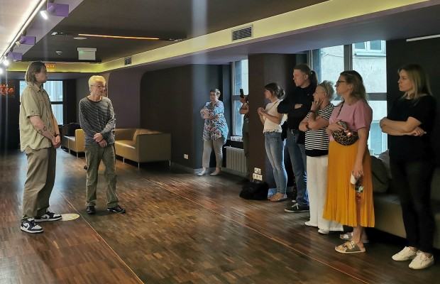 Otwarcie wystawy fotografii Krzysztofa Zoldiego, pt. Prace remontowe, zdj. Halina Marduła Otwarcie wystawy fotografii Krzysztofa Zoldiego, pt. Prace remontowe, zdj. Halina Marduła