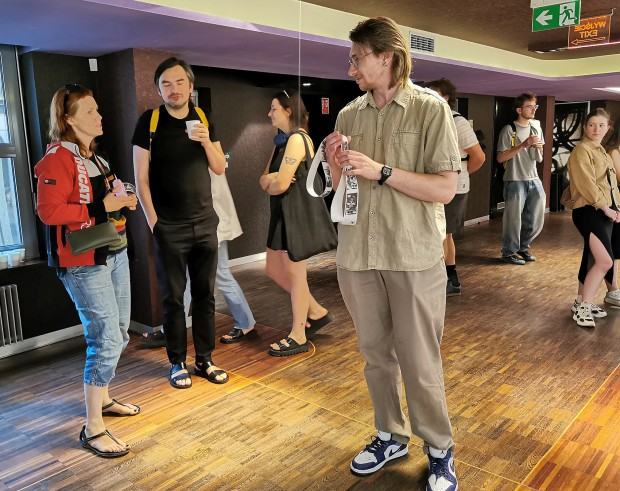 Otwarcie wystawy fotografii Krzysztofa Zoldiego, pt. Prace remontowe, zdj. Halina Marduła Otwarcie wystawy fotografii Krzysztofa Zoldiego, pt. Prace remontowe, zdj. Halina Marduła