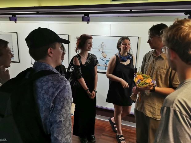 Otwarcie wystawy fotografii Krzysztofa Zoldiego, pt. Prace remontowe, zdj. Halina Marduła Otwarcie wystawy fotografii Krzysztofa Zoldiego, pt. Prace remontowe, zdj. Halina Marduła