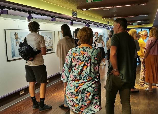 Otwarcie wystawy fotografii Krzysztofa Zoldiego, pt. Prace remontowe, zdj. Halina Marduła Otwarcie wystawy fotografii Krzysztofa Zoldiego, pt. Prace remontowe, zdj. Halina Marduła