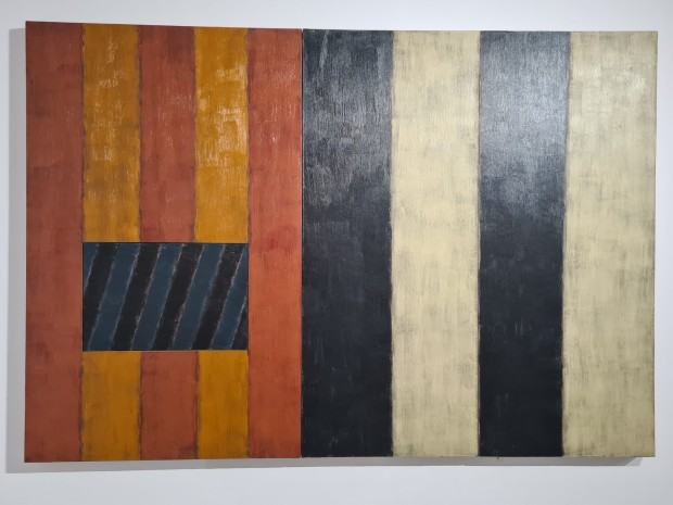 Fragment wystawy Sean Scully. Painting and sculpture / Malarstwo i rzeźba Fragment wystawy Sean Scully. Painting and sculpture / Malarstwo i rzeźba