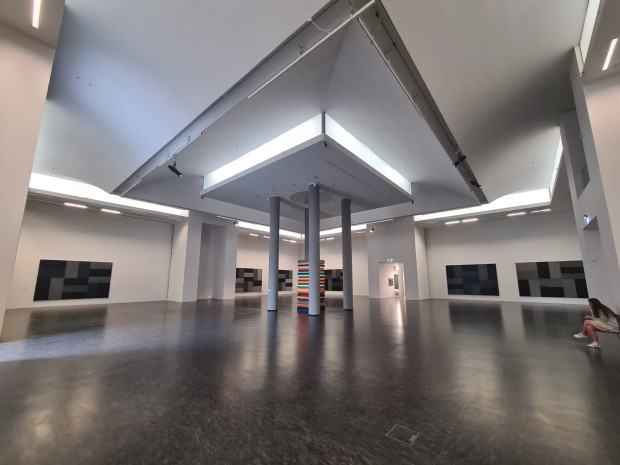 Fragment wystawy Sean Scully. Painting and sculpture / Malarstwo i rzeźba Fragment wystawy Sean Scully. Painting and sculpture / Malarstwo i rzeźba