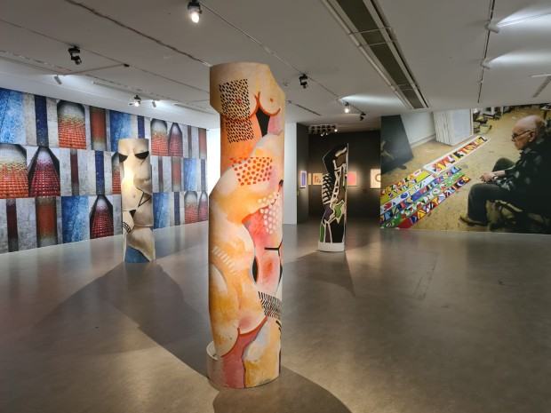 Fragment wystawy pt. Fangor Fragment wystawy pt. Fangor