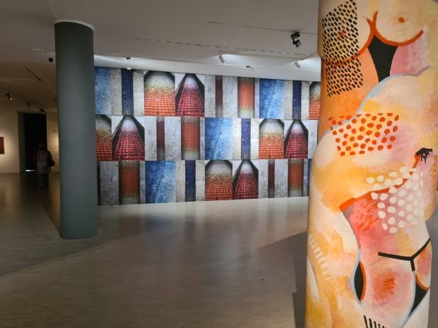 Fragment wystawy pt. Fangor Fragment wystawy pt. Fangor