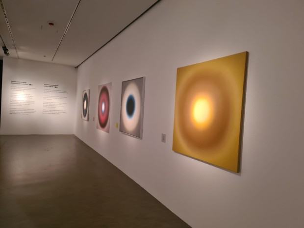 Fragment wystawy pt. Fangor Fragment wystawy pt. Fangor