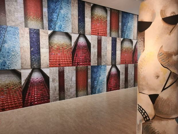 Fragment wystawy pt. Fangor Fragment wystawy pt. Fangor