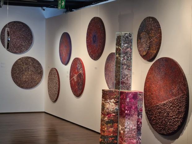 Fragment wystawy Krzysztofa Gliszczyńskiego pt. Perpetuum Pictura Fragment wystawy Krzysztofa Gliszczyńskiego pt. Perpetuum Pictura